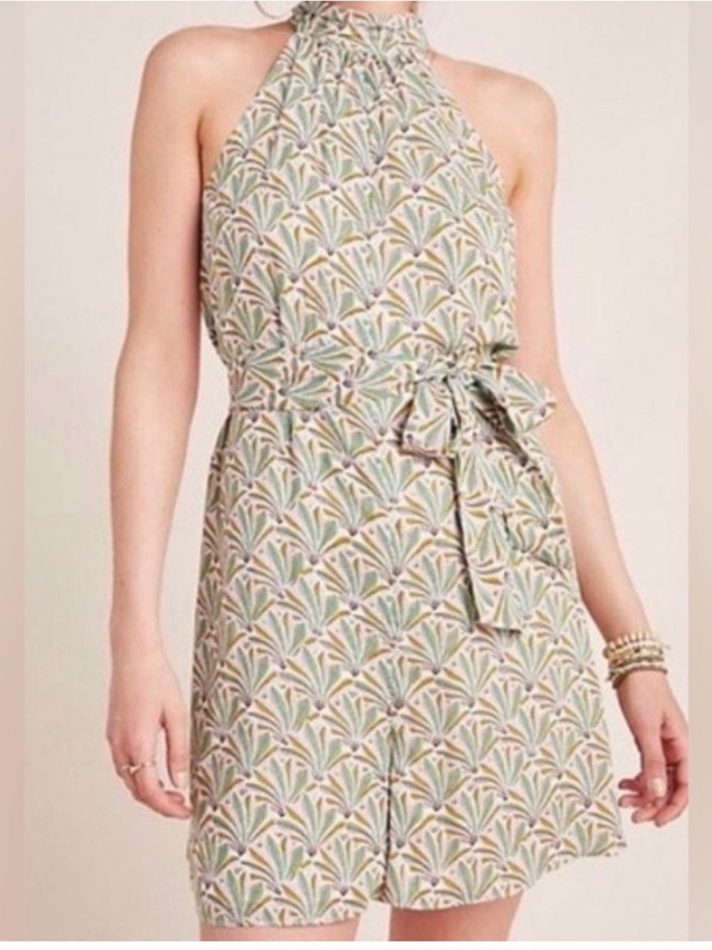 Anthropologie Maddie High Neck Short Romper - Picture 10 of 12
